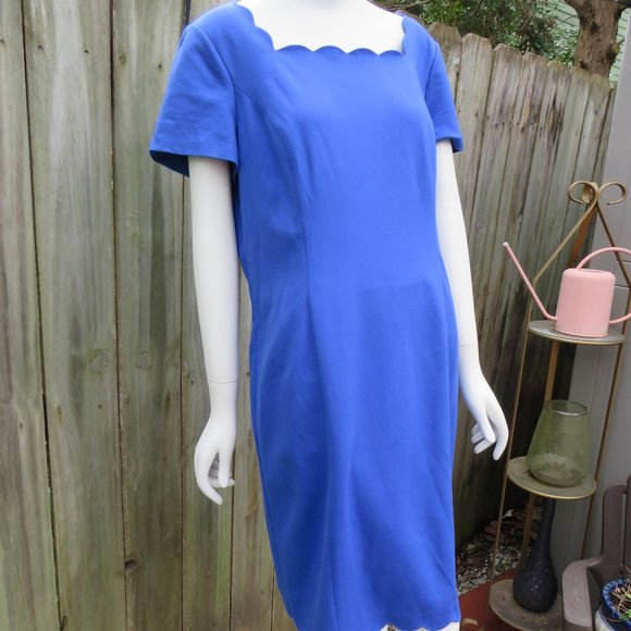 Talbots Blue Dress size 14 - Picture 3 of 7